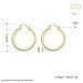 NABTYJC Howllow 14K Gold Plated Thick Chunky Gold Hoop Earrings for Women Ladies 7mm