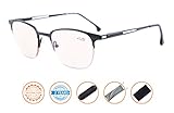 UV Protection,Anti Blue Rays,Reduce Eyestrain,Half-Rim Computer Reading Glasses