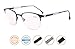UV Protection,Anti Blue Rays,Reduce Eyestrain,Half-Rim Computer Reading Glasses