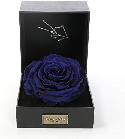PARA ELLA 5" Handmade Forever Flower and Preserved Rose with Constellation Sign (Taurus 20th April to 21st May), Best Anniversary, Birthday for her