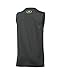 Under Armour Boys' Big Logo Sleeveless T-Shirt, Carbon Heather (090)/Fuel Green, Youth Large