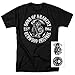 Sons of Anarchy Grim Reaper T Shirt & Stickers (Large) Black