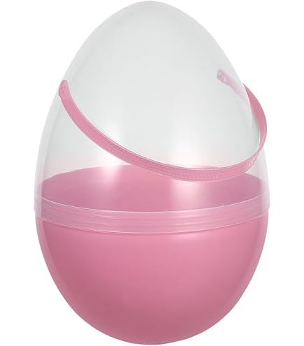 Amazon.com: BestPysanky Set of 2 Pink Jumbo Plastic Easter Eggs