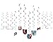 amscan Star Wars Rebels Value Pack Foil Swirl Decorations, Party Favor,Multi Color,7