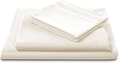 Luxomere ULTRA SOFT Brushed Microfiber Bed Sheet Set – Luxury Hotel Collection Bedding with Deep Pockets, Fade Wrinkle &amp; Stain Resistant 4-Piece (SLEEP IN STYLE) Fitted Bed Sheets (King, Ivory)