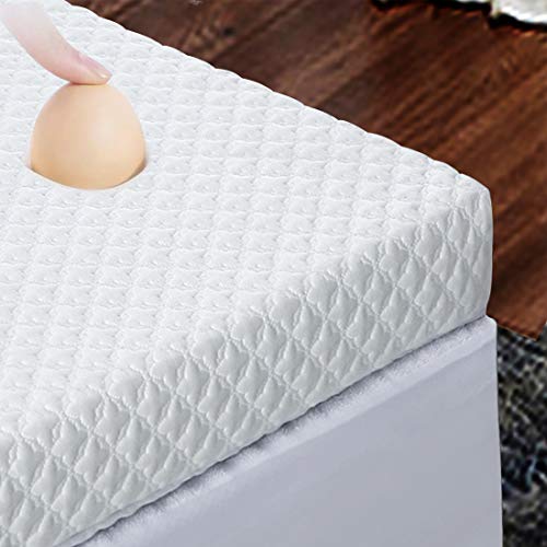Beautyrest 3-Inch Gel Memory Foam Mattress Topper & Waterproof Cover - Queen - Deluxe Mattress Pad For Luxury Bedding. Dive Into Pristine Support And Comfort On Your Bed. (627444163568)
