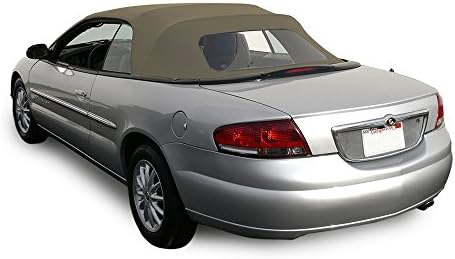 Chrysler Sebring, 1996-2006 One-Piece Convertible Top with Plastic Window, Sailcloth (Sandalwood)
