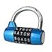 Gym Locker Lock,5 Letter Word Lock,5 Digit Combination Lock,Safety Padlock for School Gym Locker,Sports Locker,Fence,Toolbox,Case,Hasp Storage (Blue)