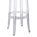 Modway Casper Modern Acrylic Bar Stool in Clear - Fully Assembled