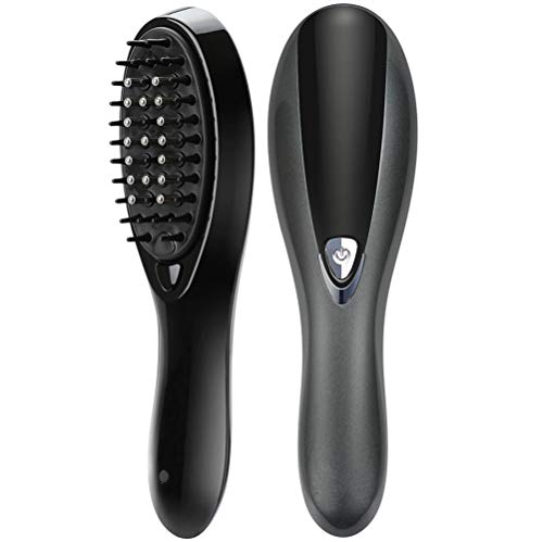 Handheld Hair Massager,Hair care liquid guiding comb Electric Mini Scalp Massager,Head Massager– Hand Held Rechargeable Scratch Massager for Head Relax, Stress Release Tool (Black)