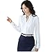 Women's Long Sleeve Casual Shirt V Neck Chiffon Blouse Tops