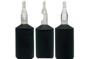 Diamond Tip 1" Tattoo Disposable Clear Tube Grips 20pcs (7 Diamond)