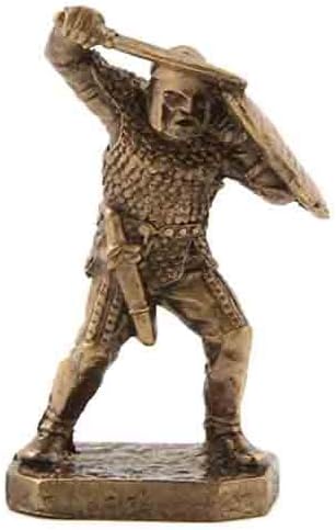 CTOC Warrior with sword and shield Bronze Statuette Scythians series Handmade military historical miniature 40 mm Collection figurine metal toy Soldier pub93