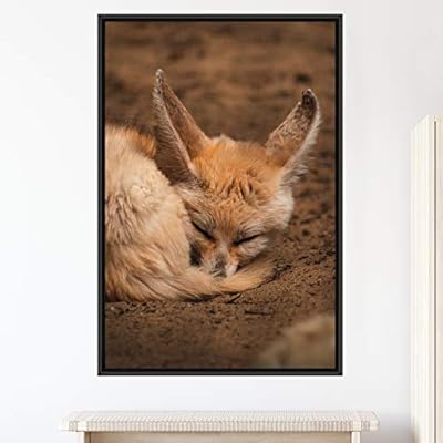 signwin Framed Canvas Wall Art Red Fox Animals...