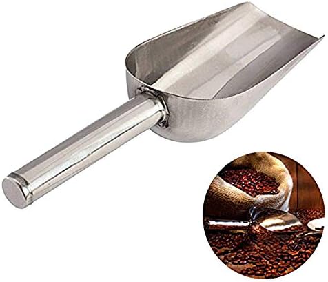 Retvi 超激安 食糧シャベル シャベル ステンレス ディボットツール ディボット用スコップ 小麦粉 多機能 小型 軽量 コーヒー豆 携帯 ドライフルーツ 食料品店 5ピース 耐久