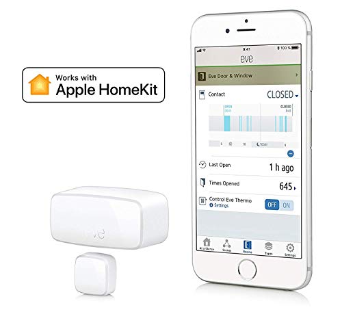 Eve Door & Window - Wireless contact sensor with Apple HomeKit technology, Bluetooth Low Energy (Certified Refurbished)