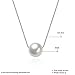 HMILYDYK Women Necklace Genuine 925 Sterling Silver Handmade Big Cultured Freshwater White Pearl Pendant Chain