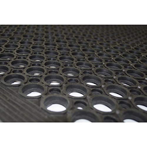 Kempf Anti Fatigue Drainage Rubber Mat 3' X 5', Restaurant Mat