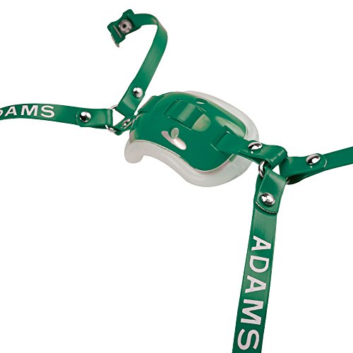 ADAMS USA High Hook Up Gel 4 Point Football Varsity Chinstrap, Kelly Green