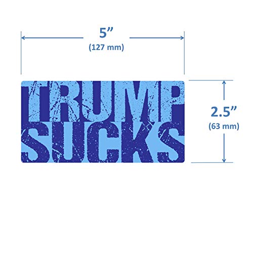 Crafted-Brand Trump Sucks Bumper Sticker - Tired of Today's Presidential Politics? Show That You are Ready for a Change in The Next Election