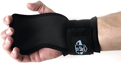 Strong AF Wrist Wraps w/ Bar Grip Strap - Increase Grip Strength, Wrist Support, Prevent Injury, Weight Lifting Straps Bodybuilding, Arthritis, Tendonitis Support