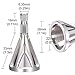 Blulu 2 Packs Deburring External Chamfer Tools, Deburring Drill Bits, Stainless Steel Deburring Tools, Chamfer Deburring Tool