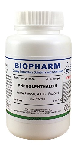 Phenolphthalein Powder Certified ACS Reagent Grade 100 Grams