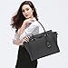 Laptop Bag for Women, 15.6 Inch Multi-Pocket Water Resistant Laptop Briefcase Versatile Work Tote Bag for Business/Travel/Shopping[L0016/Darkgray]
