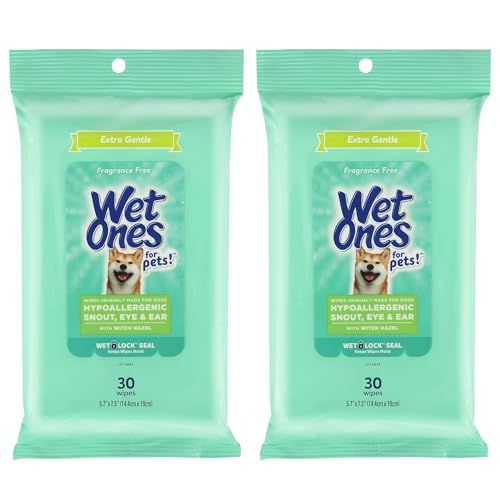Wet Ones for Pets Extra Gentle Dog Wipes with Witch Hazel - Fragrance-Free, Hyp…