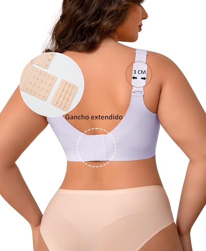 Ganado Women's Wireless Bras Wide Strap Bra Push up Padded Basic Seamless Bralette