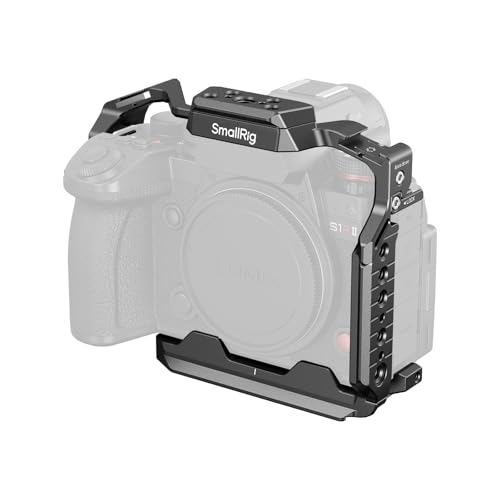 SMALLRIG S1R II Cage für panasonic für LUMIX S1 II / S1 IIE / S1R II / S5 II / S5 IIX / G9 II mit integrierter Schnellwechselplatte für Arca, mit 1/4'