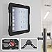 Pepkoo Ipad 2/3/4 Case Plastic Kid Proof Extreme Duty Dual Protective Back Cover with Kickstand and Sticker for Ipad 4/3/2 - Rainproof Sandproof Dust-Proof Shockproof (Black/Olive)