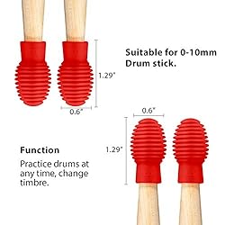 4 Pieces Drum Mute Drum Dampener Silicone Drumstick