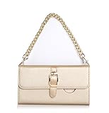 iPhone 7 Case, iPhone 7 Cover, Homelove PU Leather Lady Wallet Top-handle Purse with Gold Chains Card Cash Slots Holder for iPhone 7 Gold