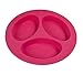 oogaa Silicone Divided Plate Oven Safe Pink