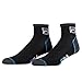 Fila Mens Ankle Socks 6 Pack Jacquard Logo (Black and White, 13-15)