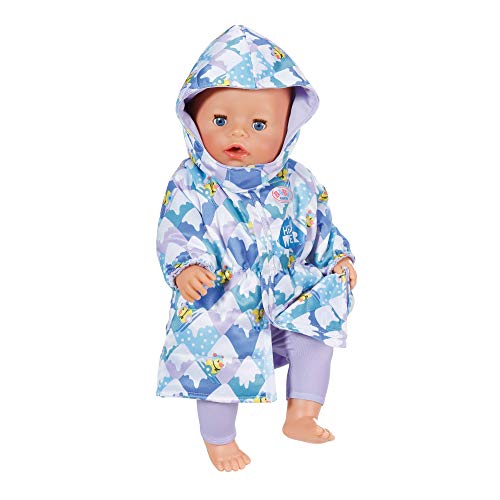 BABY born 829424 4 Jahreszeiten Outfit Set mit 2 Kleidern, 4 Hosen, Regencape und Wintermantel, für 43 cm Puppen – Bild 5
