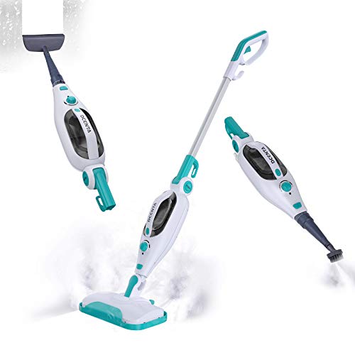 Dcenta Steam Mop Cleaner,12 in 1 Convenient Detachable Handheld Steam