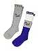 Victoria's Secret PINK! Knee High Socks 2 Pairs Brilliant Ink/Grey Marled