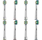 8-count Oral-B Floss Action Generic Toothbrush heads, fits Oral B Vitality Precision Clean, Dual Clean, Deep Sweep, Professional Care, Pro Health, Sensitive, Pro White Electric Handles