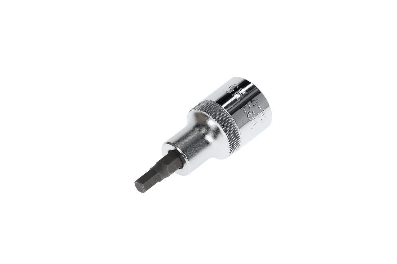GEDORE red Screwdriver bit socket hex, 5 mm AF, 1/2" 12.5 mm, Screwdriver bit socket, Tool, R62550510, Steel