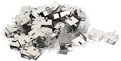 DealMux PCB Mounting Steel Heat Diffuse Heatsink Cooling Fin 18x20x10mm 60pcs