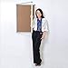 VIZ-PRO Tamperproof Lockable Cork Noticeboard Class 1 Aluminium Framed 48x36 Inches