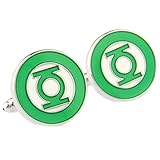 DC Comics Green Lantern Logo Wedding Groomsman Cufflinks w/Gift Box By Athena
