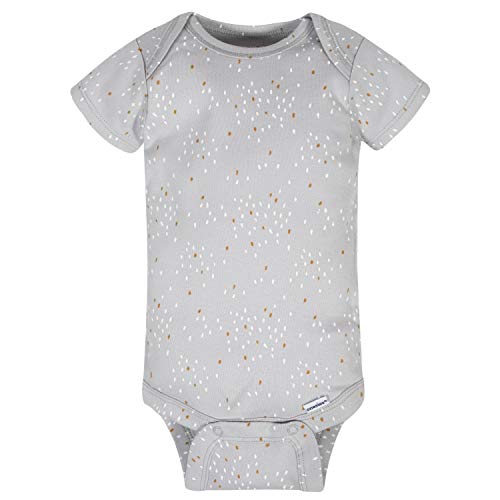 Gerber – Body A Maniche Corte Per Bimbo 0-24 Mesi, Confezione Da 8 In Morbido Cotone 100% Con Chiusura A Pressione