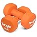 Yes4All Neoprene Coated Dumbbell Hand Weight Sets of 2 - Multiple Weight Options with 15 Colors, Anti-roll, Anti-Slip, Hexagon Shape
