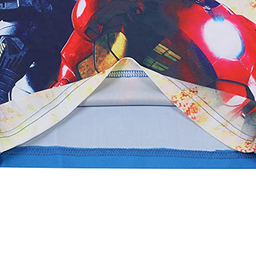 Cosplay Kinderen Iron Man Badpak Zwembroek Met Hoed Jongen Buiten Vakantie 3 Stuk Zwemmen Korte Kofferbak Cartoon Stuk… - Image 7