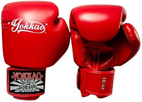 YOKKAO Vertigo Boxing Gloves Red Microfibre Muay Thai Kickboxing K1 Training