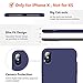 TORRAS [Love Series iPhone X Case 2017 (ONLY), Liquid Silicone Gel Rubber Shockproof Case Soft Microfiber Cloth Lining Cushion Compatible with iPhone X (2017), Midnight Blue