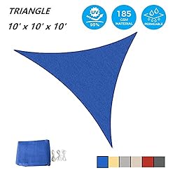 ASTEROUTDOOR Sun Shade Sail Triangle 10' x 10' x